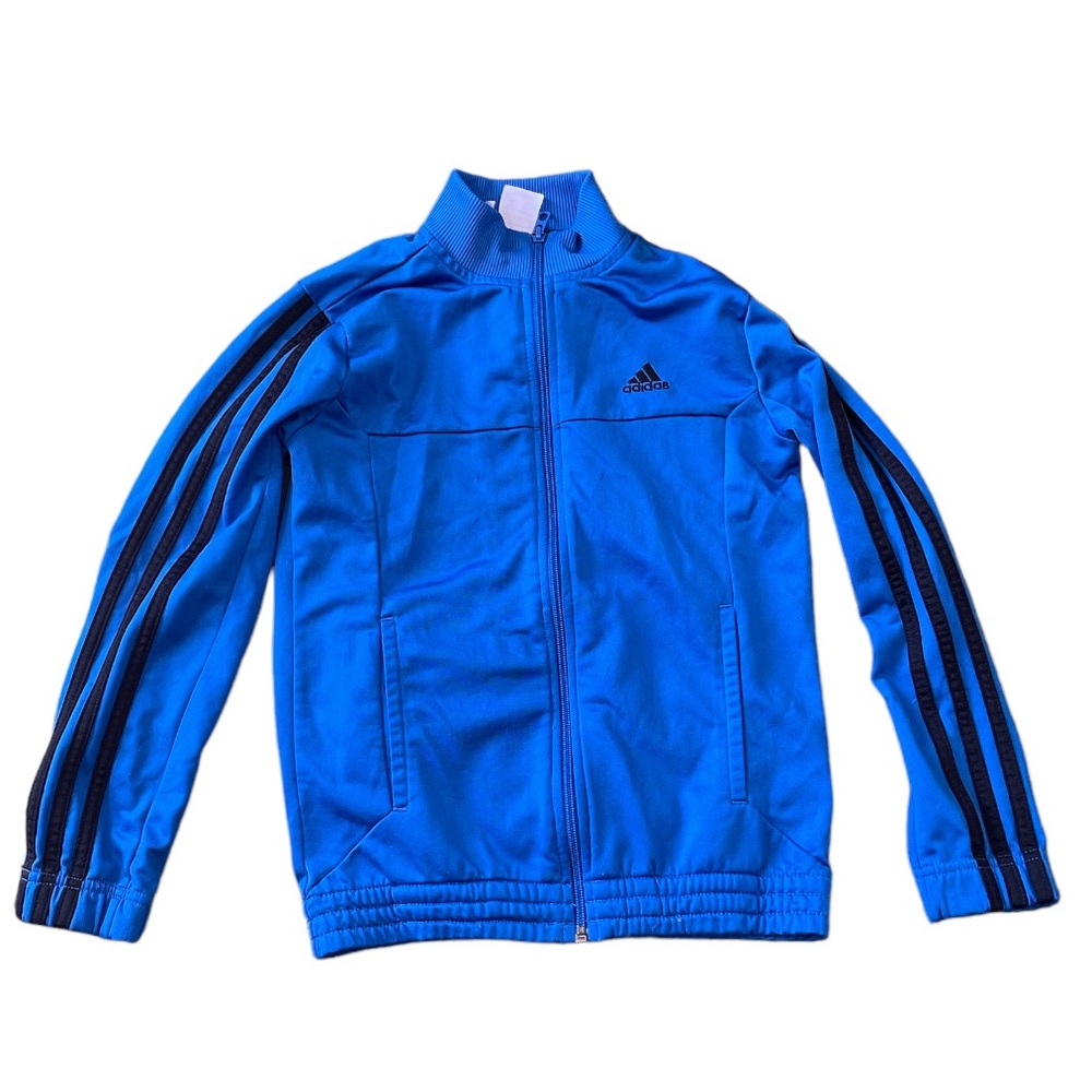 Adidas boy blue retro jacket size 9-10 US S